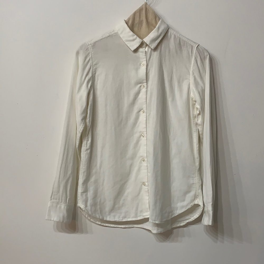 Muji White Button-up Shirt!